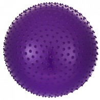 Мяч гимнастический массажный GB-301 55 см, антивзрыв, фиолетовый